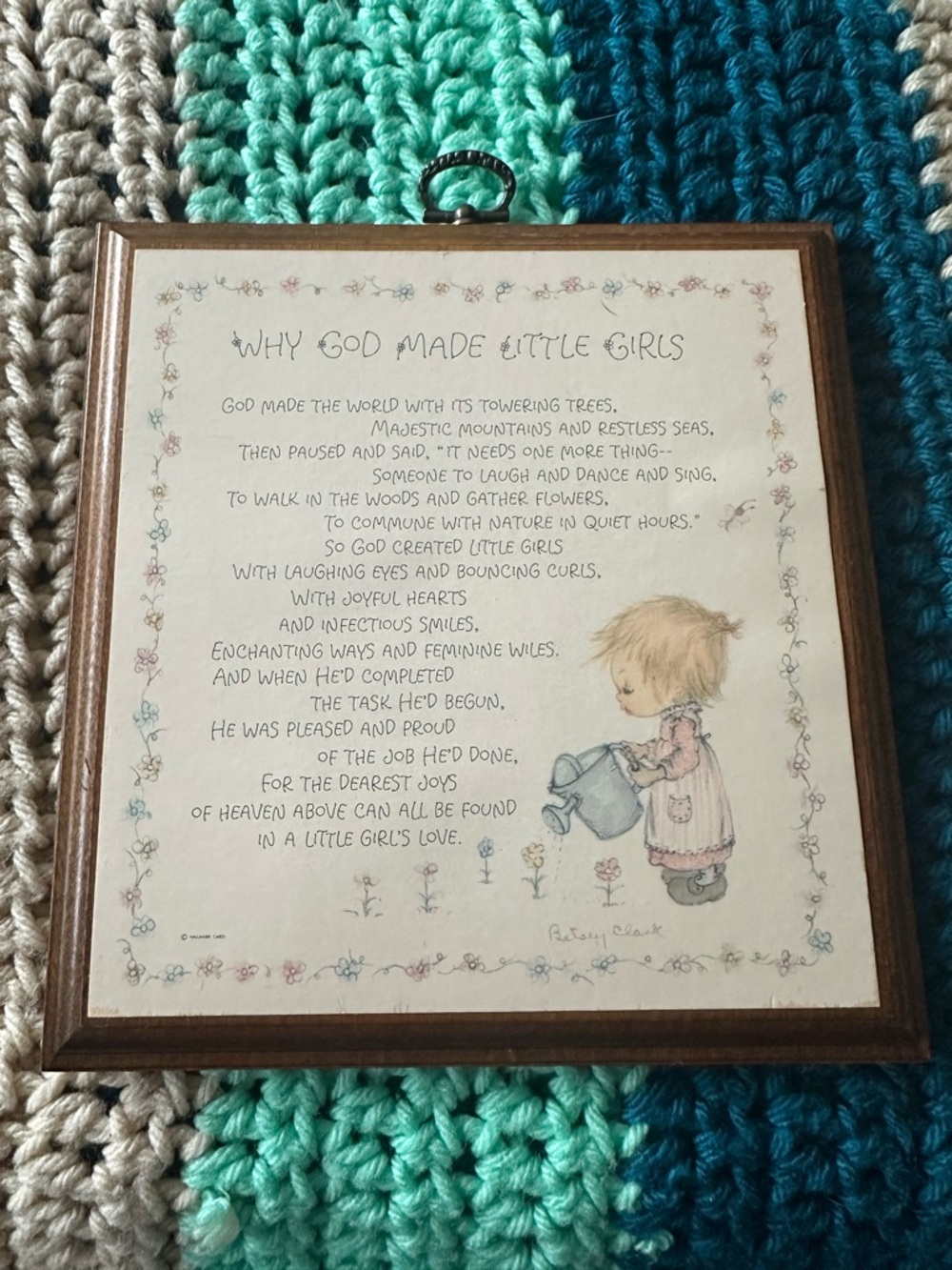 'Why God Made Little Girls' Wall Art